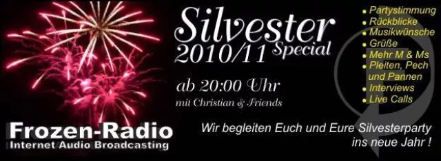 Bild: Die Silvester Live Show 2010 auf Frozen Radio