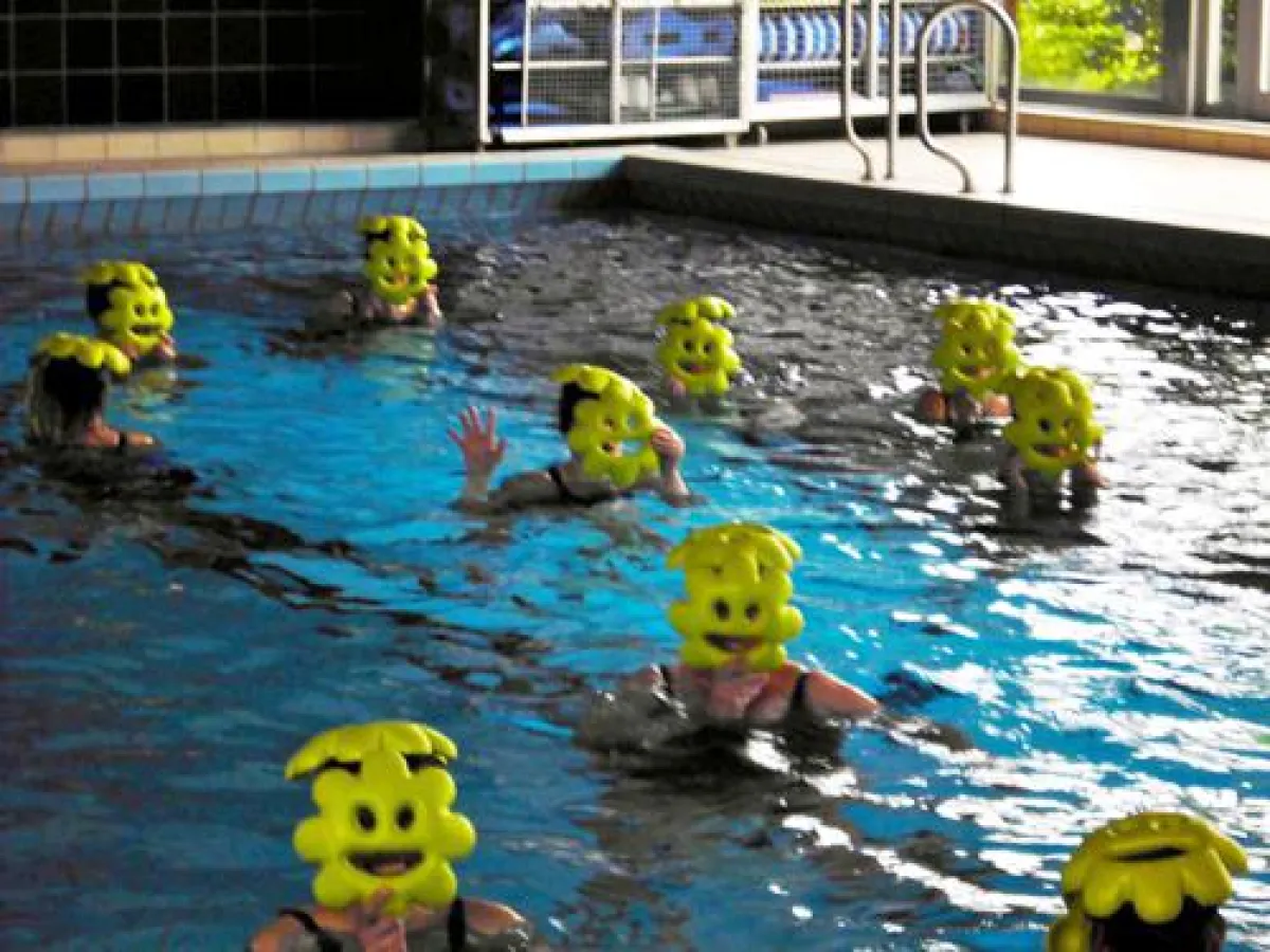 Die Teilnehmer des Sport-Thieme-Workshops hatten beim Aqua-Jogging jede Menge Spaß.