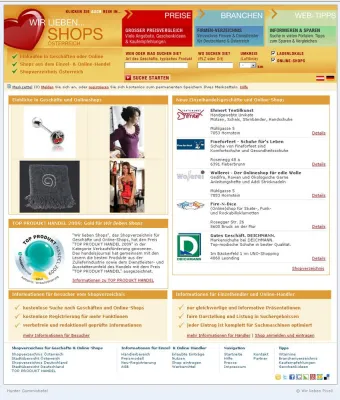 Suchmaschinenfreundliches Shopverzeichnis mit neuem, frischen Design Bild: Suchmaschinenfreundliches Shopverzeichnis mit neuem, frischen Design