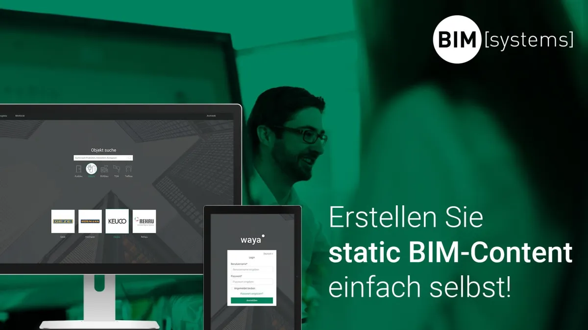 Die BIM-Lösung BIM-Content Creation | static by BIMsystems - ideal für Bauteilhersteller