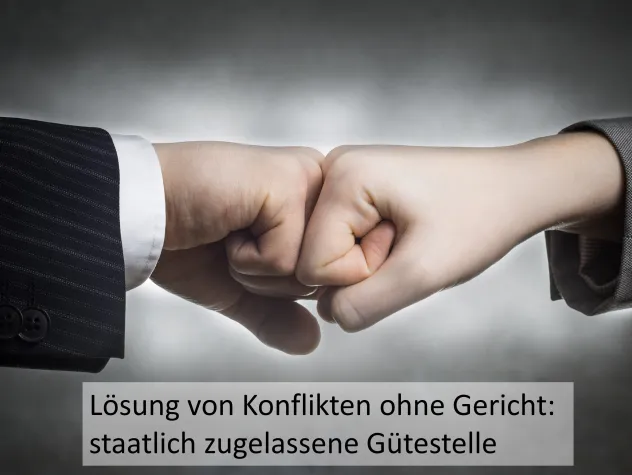 Jede 3. Klage könnte durch Gütestelle geklärt werden Bild: Jede 3. Klage könnte durch Gütestelle geklärt werden