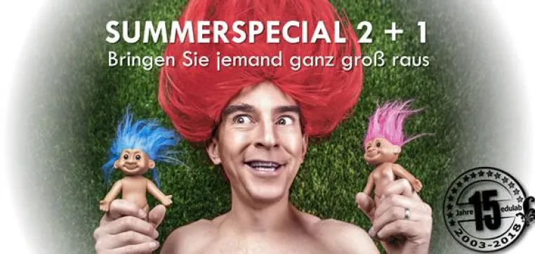 Bild: Zwei zum Seminar anmelden – Einen mitnehmen – edulab 2+1-Sommeraktion