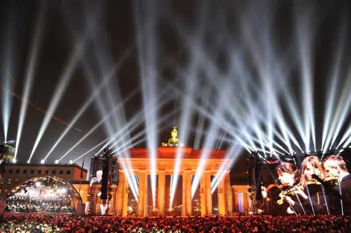 Bild: PRG beim Festakt „25 Jahre Mauerfall“