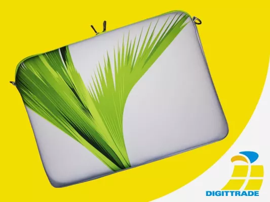 Bild: Südseefeeling to go: Notebook Sleeve „Green“ verzaubert mit erfrischendem Urlaubsmotiv