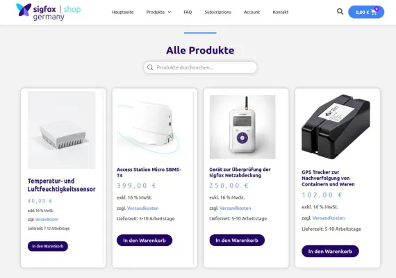 Bild: Sigfox startet Onlinevertrieb smarter 0G-Sensoren