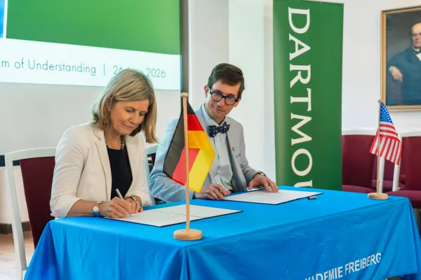 Bild: Ivy League-Universität Dartmouth und TU Bergakademie Freiberg festigen strategische Partnerschaft