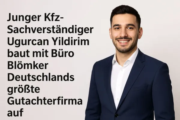 Bild: Junger Kfz-Sachverständiger Ugurcan Yildirim baut mit Büro Bloemker Deutschlands größte Gutachterfirma auf