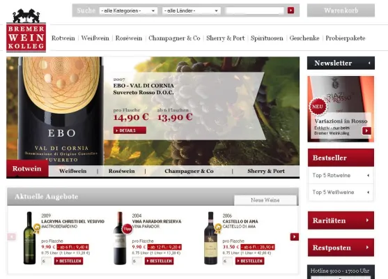 Bild: Bremer Weinshop mit Tradition online