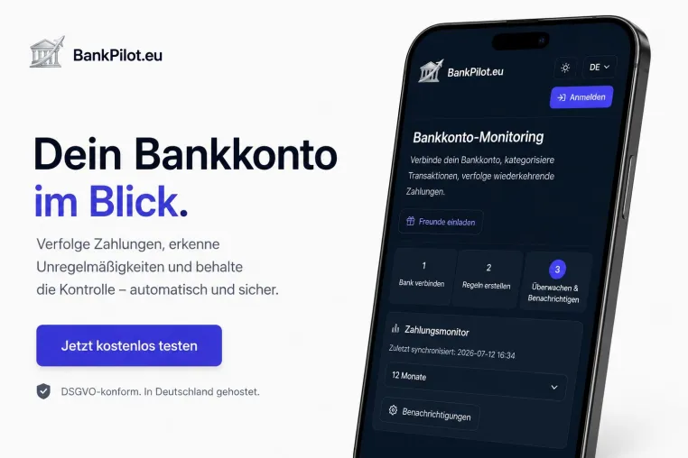Bild: BankPilot startet europaweit: Automatische Zahlungskontrolle für Vermieter und kleine Unternehmen