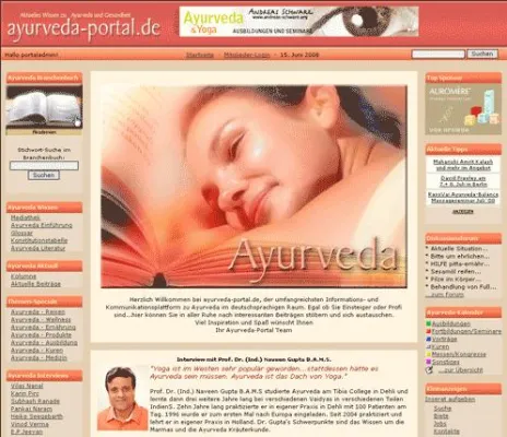 Bild: Ayurveda-portal.de seit über fünf Jahren erfolgreich im Internet