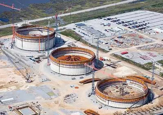 Bild: LNG Flüssiggastanks, Cameron, USA