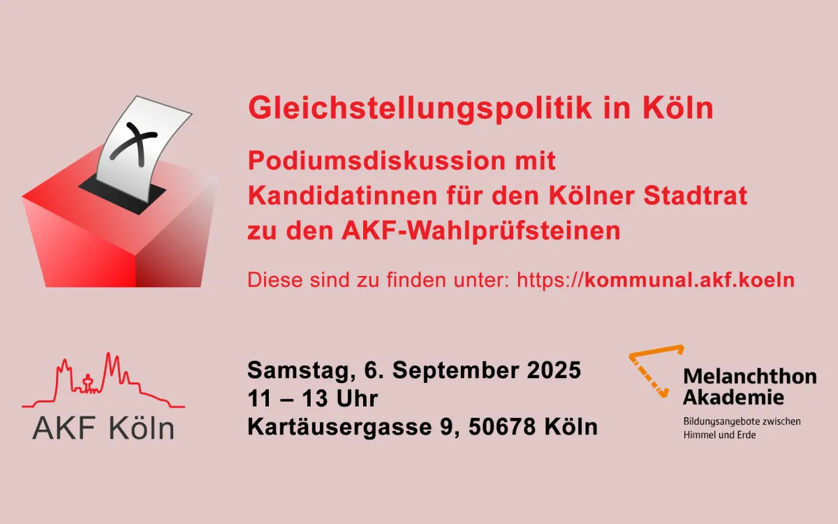 Gleichstellungspolitik in Köln: 28 Fragen an die Parteien  – Podiumsdiskussion mit Ratskandidatinnen (© AKF Köln)