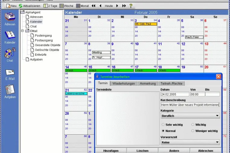 Bild: Groupware AlphaAgent in neuer Version