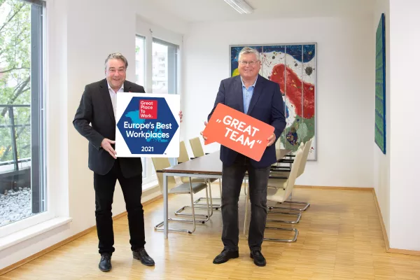 Bild: Internationale Auszeichnung: Jugend am Werk Steiermark zählt zu Europe's Best Workplaces 2021