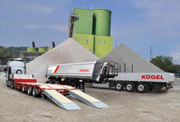 Bild: Kögel zeigt sein Bauportfolio auf der Baumaschinen-Messe 2014 in Bern