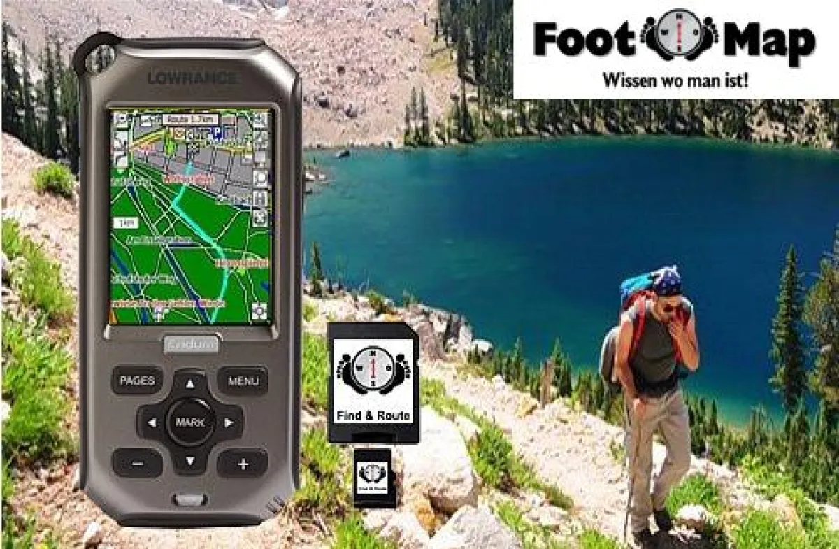 Outdoor-Navigation mit Kompass und Höhenmesser