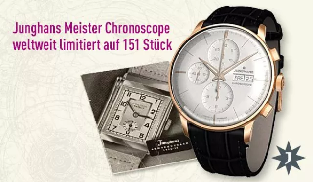 Bild: Junghans Meister Chronoscope weltweit limitiert auf 151 Stück – bei uns ab sofort erhältlich