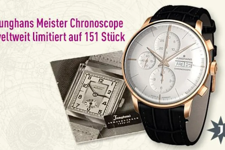 Bild: Junghans Meister Chronoscope weltweit limitiert auf 151 Stück – bei uns ab sofort erhältlich