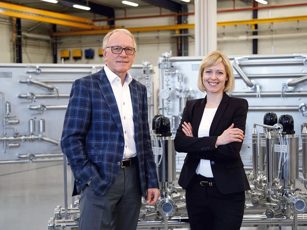 Die Geschäftsführung der KIESELMANN GmbH, Klaus Dohle und Caroline Pötzl.
