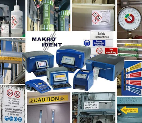 Farbige Industrie-Etiketten und Schilder selber drucken Bild: Farbige Industrie-Etiketten und Schilder selber drucken