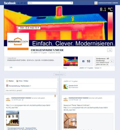 Bild: Energiesparnetzwerk jetzt auch auf Facebook und YouTube