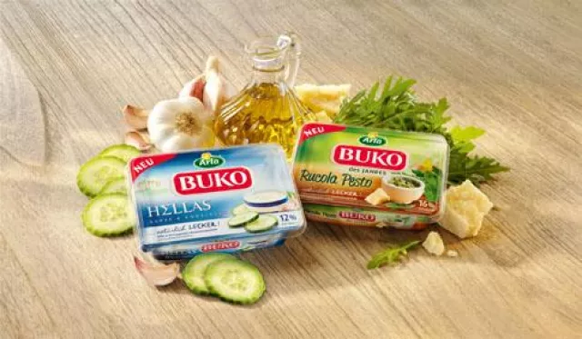 Neu: Arla Buko des Jahres Rucola Pesto und Arla Buko Hellas / Mediterrane Grüße aus Italien und Griechenland Bild: Neu: Arla Buko des Jahres Rucola Pesto und Arla Buko Hellas / Mediterrane Grüße aus Italien und Griechenland