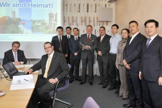 Bild: Fachlicher und menschlicher Erfahrungsaustausch: Chinesische Delegation zu Gast bei der Volksbank