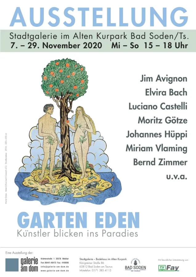 Garten Eden Ausstellungsplakat