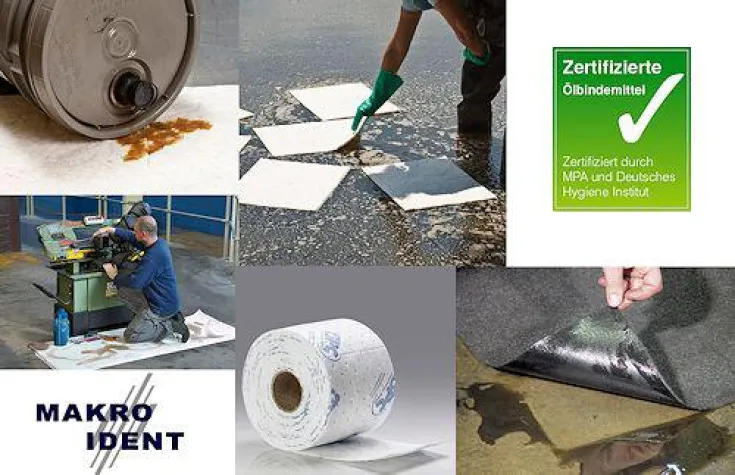 Bild: Ölbindemittel: Sehr saugstarke ölbindende Tücher, Rollen und Matten