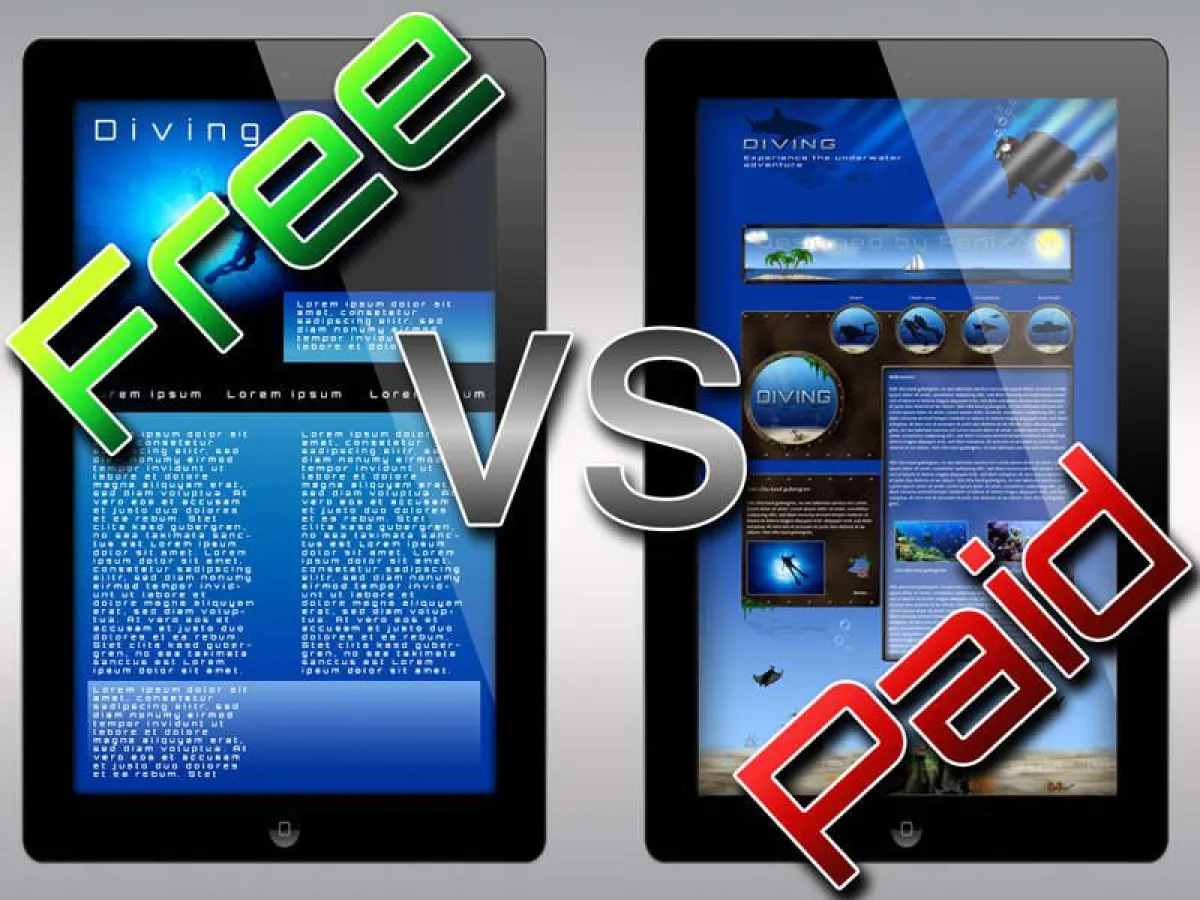 Webdesign - Custom vs Free Template