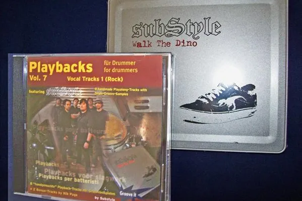 Bild: "Playbacks für Drummer Vol.7" jetzt auch im Bundle erhältlich mit Substyle-Album "Walk the Dino"