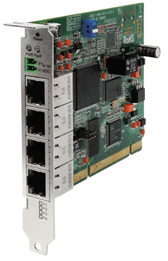 Netzwerk-Switch-Karte ICS-4040 von Acceed mit redundanter Spannungsversorgung