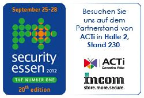 INCOM präsentiert neue ACTi Outdoor Kameras auf der Security in Essen Bild: INCOM präsentiert neue ACTi Outdoor Kameras auf der Security in Essen