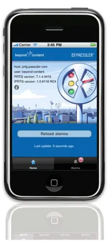 Bild: Paessler stellt „iPRTG“ für mobile Netzwerk-Überwachung via iPhone vor