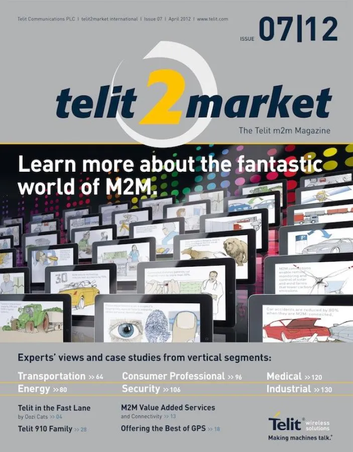 Cover Kundenmagazin telit2market (Quelle: Telit Wireless Solutions)