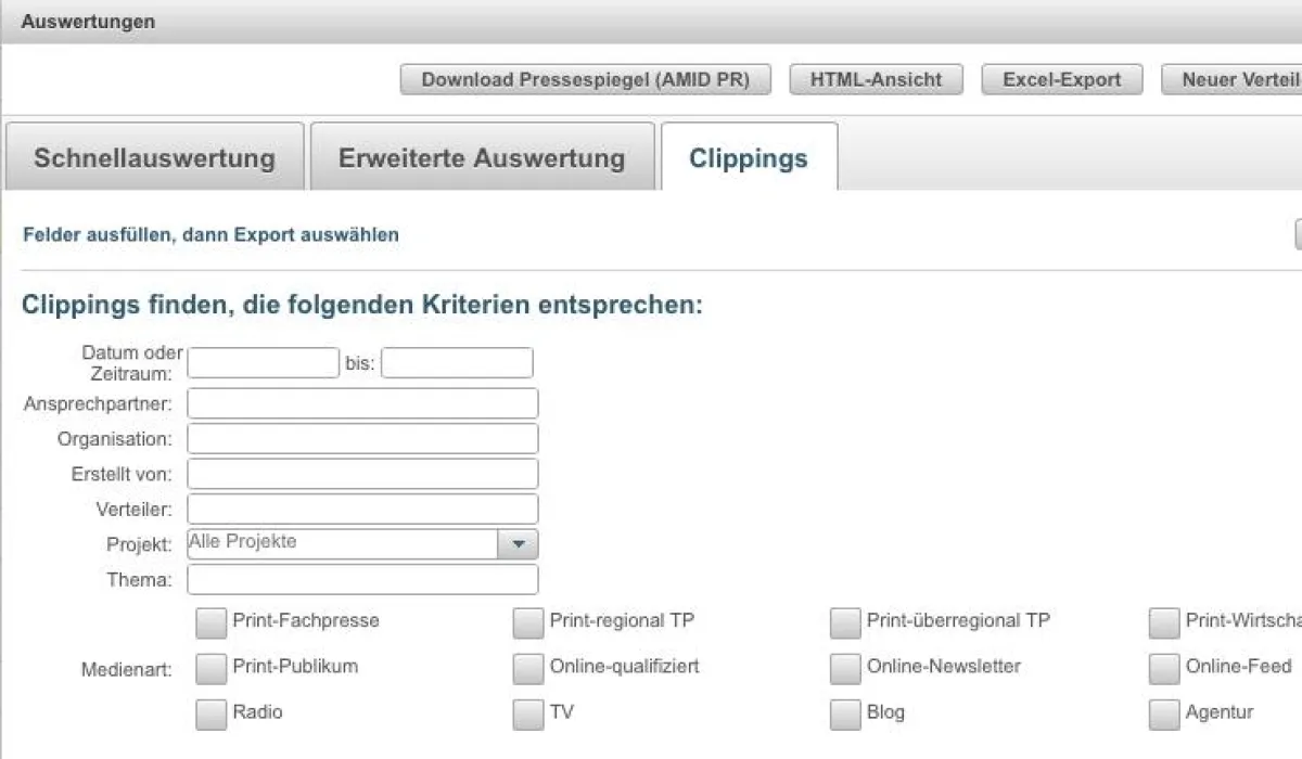 PressFile macht's möglich: Pressespiegel auf Knopfdruck