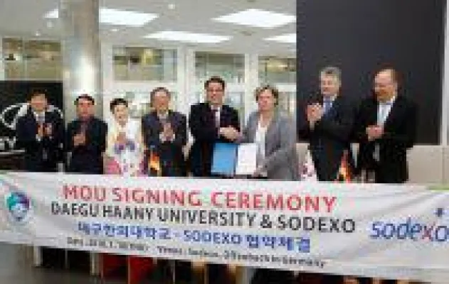 Bild: Sodexo und Südkoreas Daegu Haany Universität schließen Kooperationsabkommen