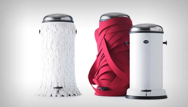 Bild: Vipp Trashion Bins by Lever Couture