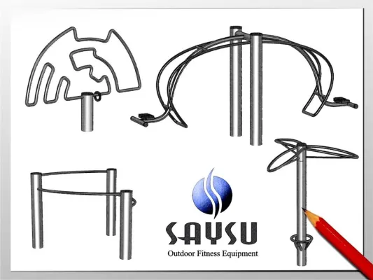 Bild: SAYSU präsentiert Neuheiten für Fitness-Parcours, Senioren- und Mehrgenerationenspielplätze