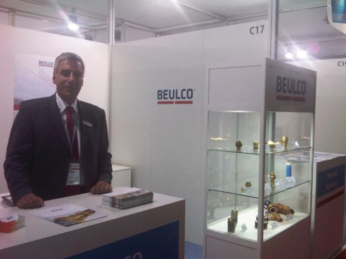 Messestand BEULCO auf der ISK-SODEX mit Herrn Ali Kizilay (Geschäftsführer Yoltas A.S.)