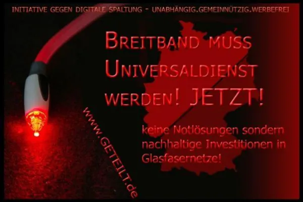 Bild: Für Breitbandausbau - Tausend Karten ins Kanzleramt