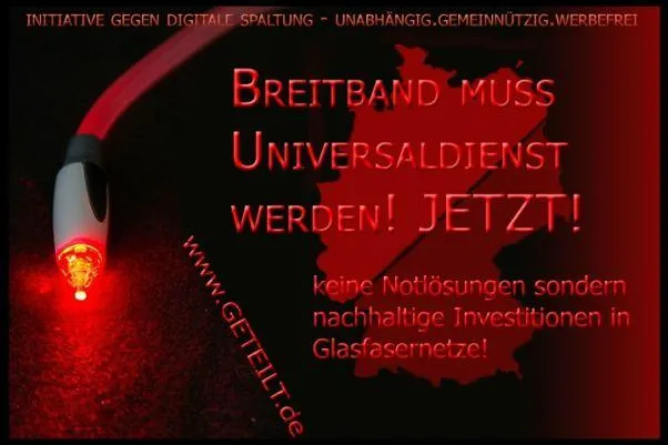 Bild: Für Breitbandausbau - Tausend Karten ins Kanzleramt