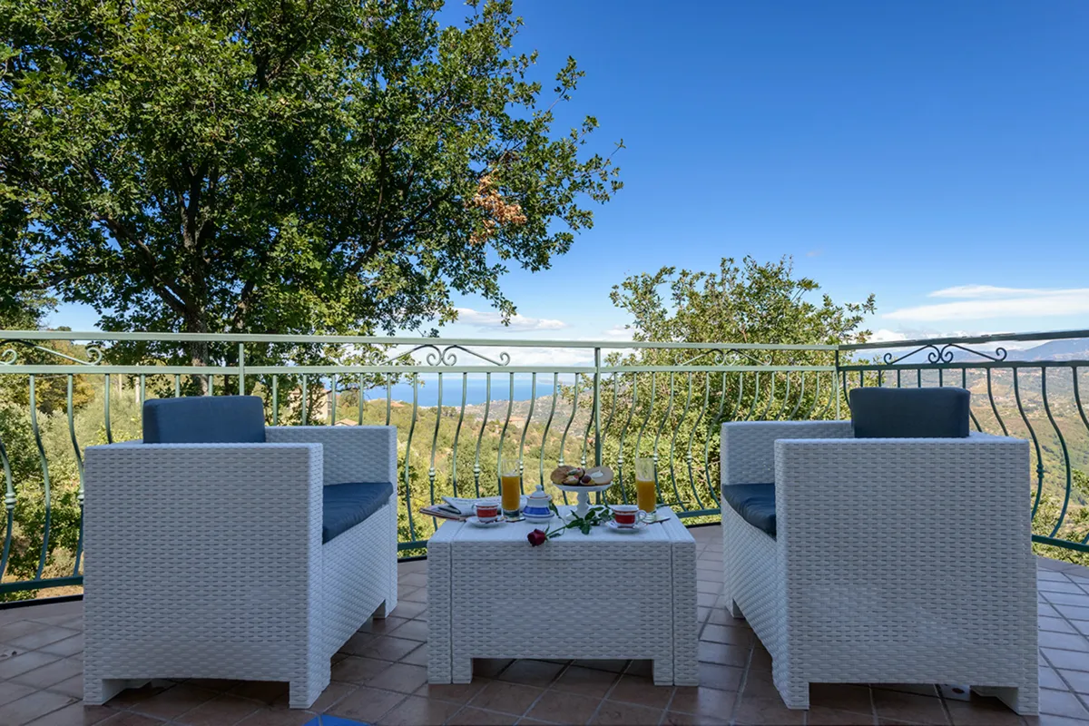 Aussichtsterrasse Villa Podere San Michele in Laureana Cilento