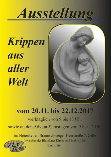 Bild: Ausstellung „Krippen aus aller Welt“ im Notenkeller