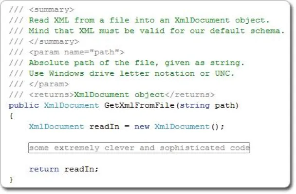 Bild: /* Bis zu 40 Prozent weniger Entwicklerzeit*/ Quellcode verständlich und informativ dokumentieren