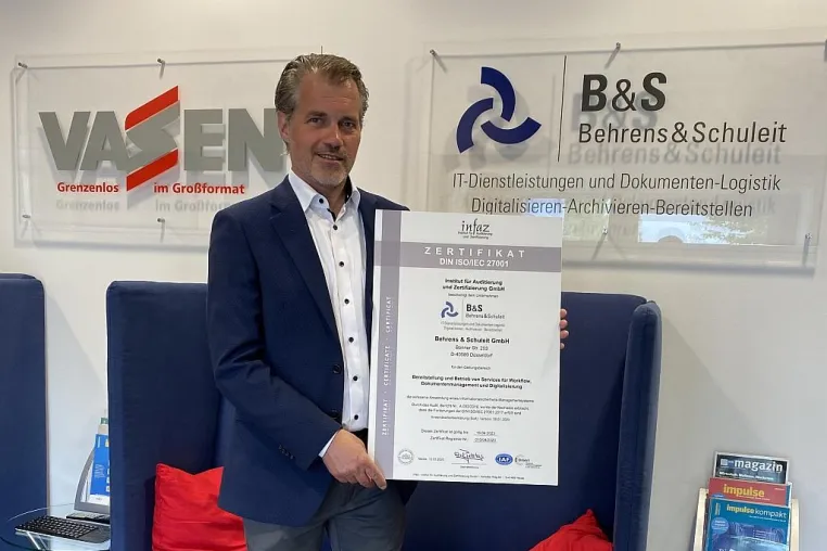 Bild: IT-Sicherheit: Vertrauen als Erfolgsfaktor - Behrens & Schuleit erhält ISO-Zertifizierung