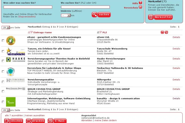 Bild: Neues, werbefreies Branchenverzeichnis als Online-Branchenbuch vorgestellt