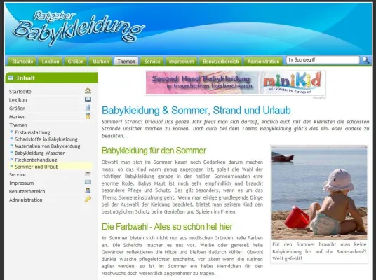 Bild: Babykleidung Second-Hand Online Shop miniKid startet neues Informationsportal