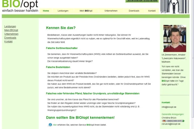 BIO/opt: Stammdatenbereinigung für den Naturkostmarkt Bild: BIO/opt: Stammdatenbereinigung für den Naturkostmarkt