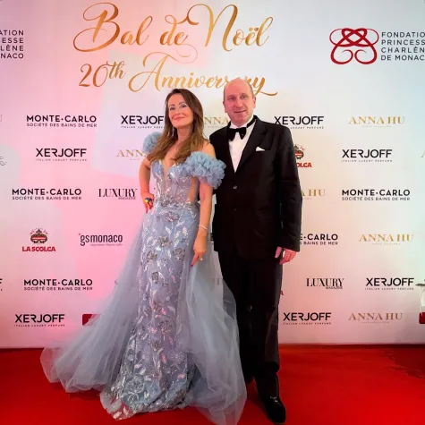 Bild: Casa Padrino beim 20-jährigen Weihnachtsball Bal de Noël in Monaco – Marvin und Dr. Sina Schertl